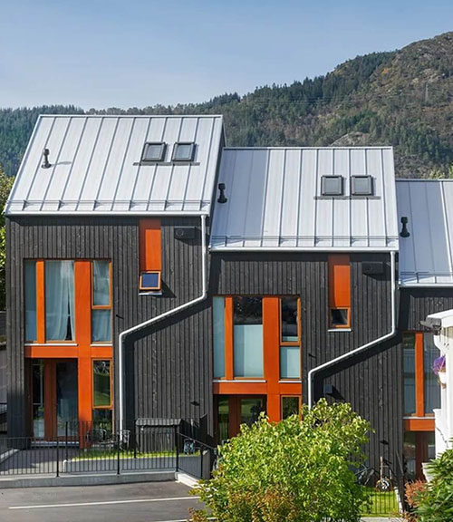 Surenkami mediniai karkasiniai skydiniai namai