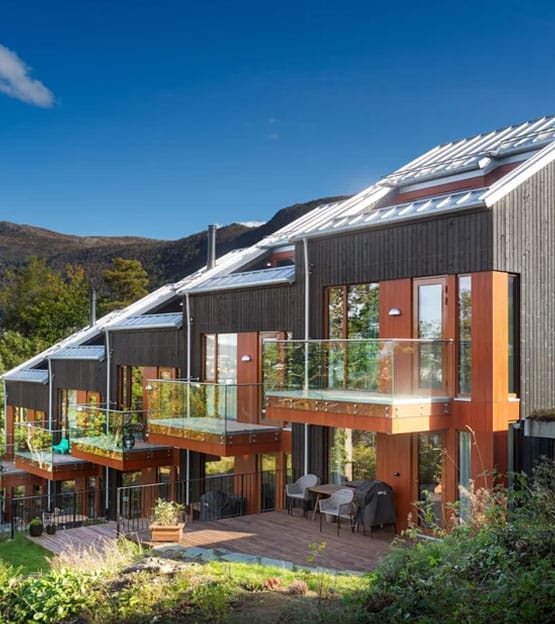 Šlaitinio stogo medinė konstrukcija